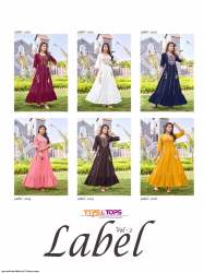 TIPS AND TOPS Hand Work Rayon Kurti by LABEL VOL 2