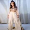 ab-175 nushrat off-white palazzo thumb 1