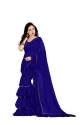 ruffle saree blue thumb 1