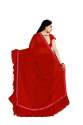 ruffle saree red thumb 2