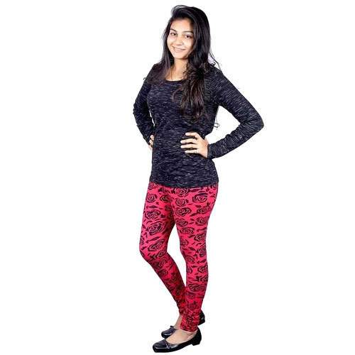 Multicolor Cotton Legging by Shock N Shop