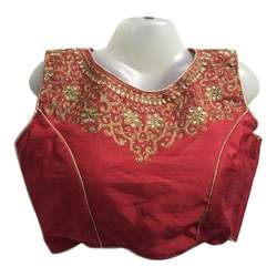 Red And Golden Fancy Blouse