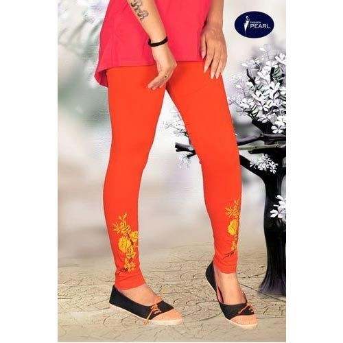 Ladies printed red Leggings