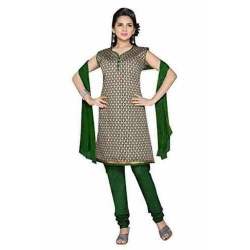 Ladies Printed Cotton Churidar Suit