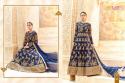 Heavy anarkali Gown Blue