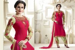 Embroidered Straight Suits