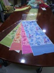 EMROIDARY WITH BORRER WITH DIGITAL PRINT