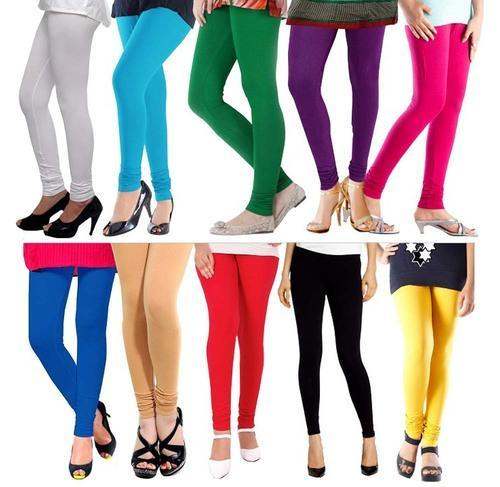 Cotton Plain Womens Leggings 