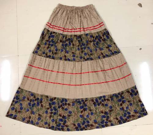 Cotton Printed Long Skirt