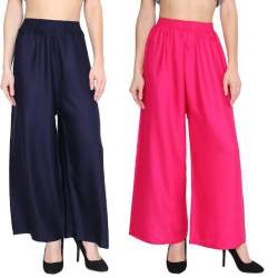 Women Plain Rayon Palazzo 