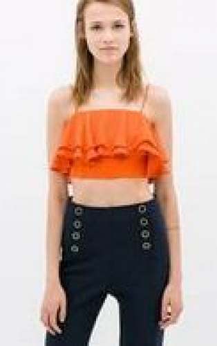 Fancy Ruffle Tube Top by Zerah Fashions