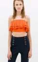 Fancy Ruffle Tube Top
