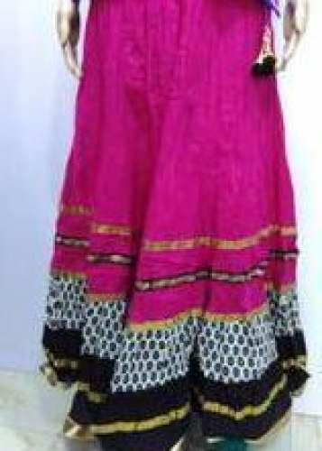 Long designer Pink Skirt  by Zerah Fashions