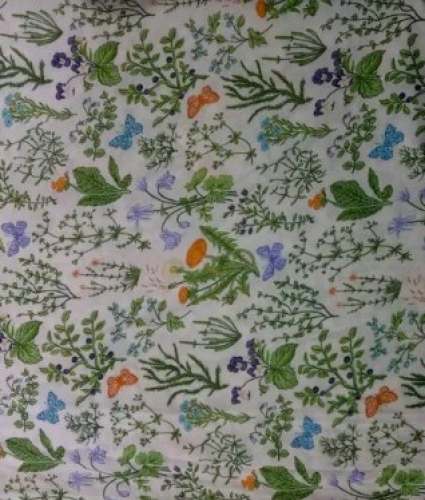 Buy Poly Muslin Digital Printed Fabric 