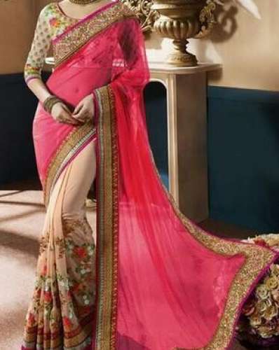 party wear saree by Green Cherries