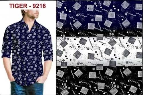 Regular Wear Printed Shirting Fabrics For Men 