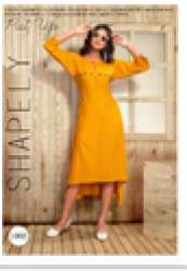  Party Wear Yellow Kurti