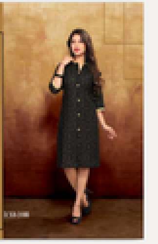 V Neck  Kurti
