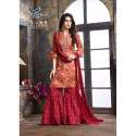 Beautiful Embroidered Georgette Palazzo Suits thumb 2