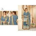 Pure Georgette Khatli Work Palazzo Suits thumb 2