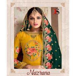 Pure Viscose Embroidered Salwar Material