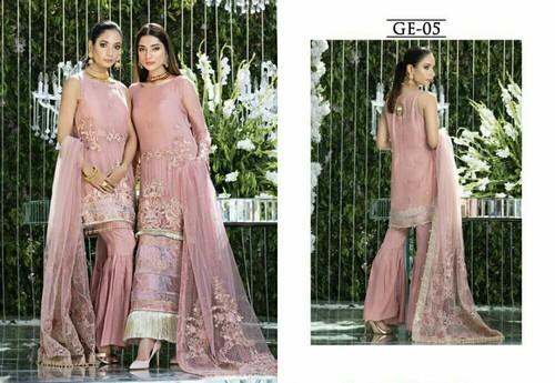 GULAAL CHIFFON WEDDING by Taskeen Fatima