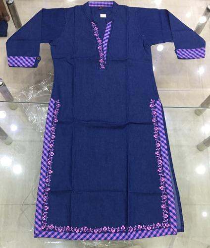 Fancy Denim Kurti  by Sri Bhavani