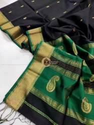 Handloom Maheshwari Butta Silk Saree 