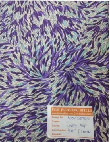 Purple color Cotton Printed Dress Fabric by TCM Textiles