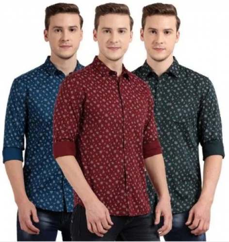 Cotton Print Shirt For Mens by Trendzz