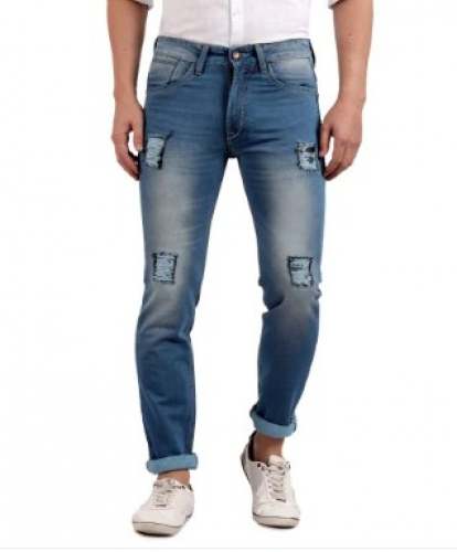 Mens Casual Dobby Jeans  by Trendzz