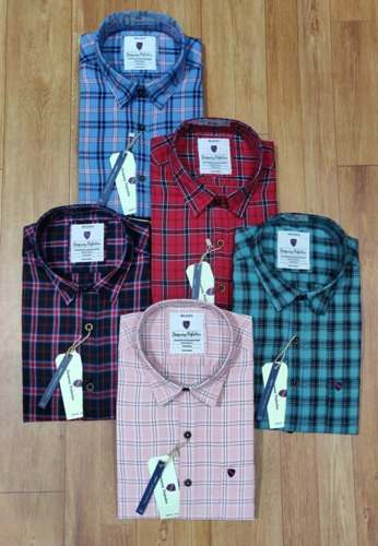 DP Cotton Full Sleeve Check Shirt by crude cotton