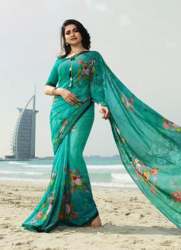 New Trendy Cotton Printed Saree For Women