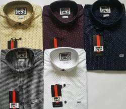 Boys Semi Formal Small Printed Shirt 