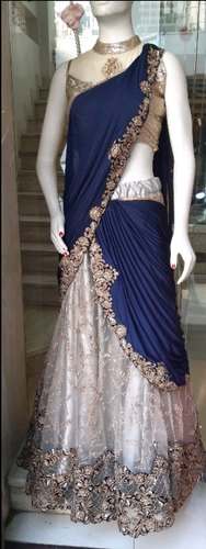 Designer Net Embroidered Lehenga 