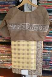 Stylish Cotton Saree with Readymade Blouse