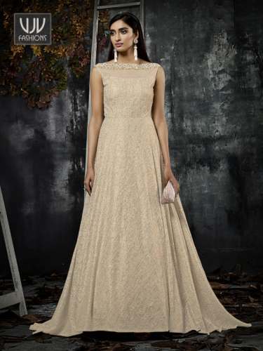 Designer Indo western Gown by VJV Fashion