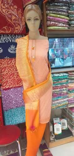 Cotton Unstitched Salwar Suit  by Bharati Brothers