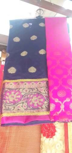 Designer Blue Party wear saree by Bharati Brothers