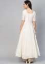 Fancy Off White Inddus Brand Anarkali Kurti thumb 3