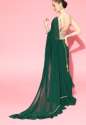 Get Ruffle Green Saree By Inddus Brand At Retail thumb 3
