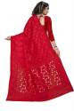 Get Red Jamdani Cotton Silk Saree By SJ Trendz  thumb 3