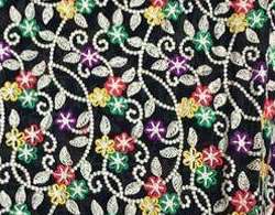 Multicolor Embroidered Fabric