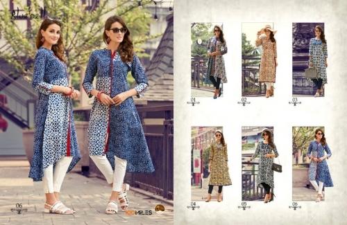 Ladies Fancy Blue Kurti BLEUBELL