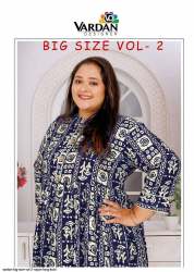 Big Size Vol 2 Rayon Long kurtis by Vardan Designer 