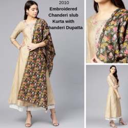 Chanderi Kurta With Duppta