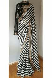 Black n White Designer Saree LT-35