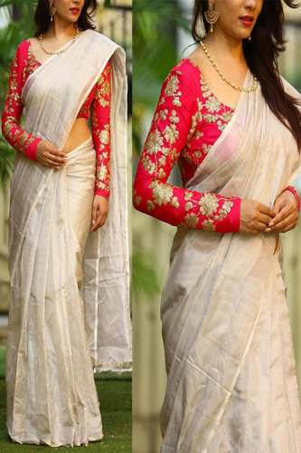 Chanderi Silk Saree LT-17