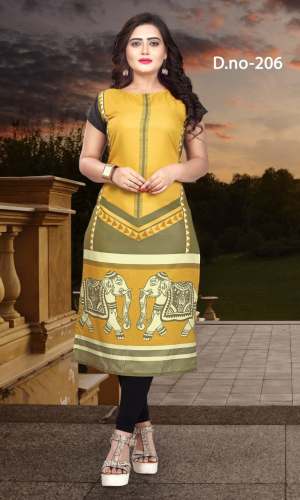 Fancy Designer Crepe Kurti