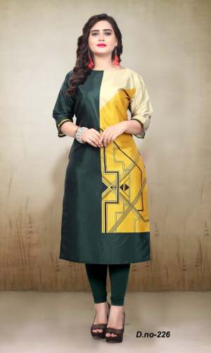 New Taffeta Silk Kurtis